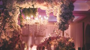 La décor d'un mariage