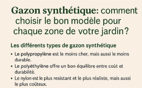 gazon synthetique
